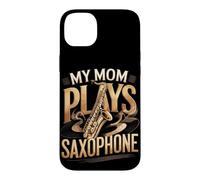 My Mom Plays Saxophone Sax Music Family Case for iPhone 14 Plus