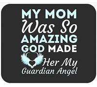 My Mom Was So Amazing God Made Her My Guardian Angel Desk Mat Washable Mousepad Soft Mouse Pad For Laptop Computer Pc 25X30Cm