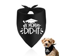 My Mommy Did It Graduation Dog Bandana Funny Dog Graduation Outfit for Large Medium Small Dogs Graduated Kerchief Scarf for Pet Graduation Costume for Puppy Dogs Graduation Party Outfits Accessories