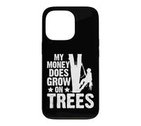 My Money Does Grow On Trees Funny Arborist Logger Lumberjack Case for iPhone 13 Pro