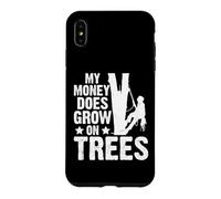 My Money Does Grow On Trees Funny Arborist Logger Lumberjack Case for iPhone XS Max