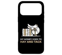 My Money Goes To Hay And Tack Equestrian Mom Case for iPhone 17 Pro Max
