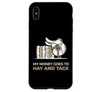 My Money Goes To Hay And Tack Equestrian Mom Case for iPhone XS Max