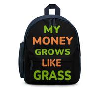 My Money Grows Like Grass Travel Backpack Casual Daypack Shoulder Bag with Adjustable Straps for Hiking