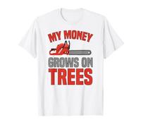 My Money Grows On Trees Funny Arborist Tree Worker Graphic T-Shirt