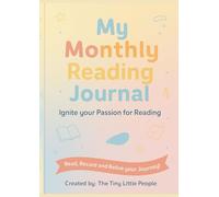 My Monthly Reading Journal (Calendar Year Jan-Dec): 12-Month Planner to Track Books, Authors & Reviews - Ideal for Students, Teachers, Homeschooling, Book Clubs & Reading Challenges