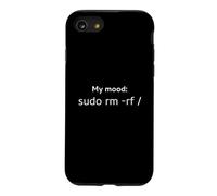 My Mood: sudo rm -rf/t-shirt for Linux Sysadmin Coder Case for iPhone SE (2020) / 7/8