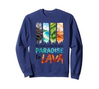 My Mood Swings Like From Paradise To Lava Watercolor Sweatshirt