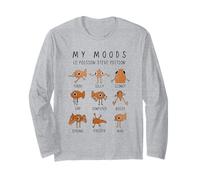 My Moods le Poisson Steve Edition Funny Fish Meme Long Sleeve T-Shirt