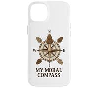 My Moral Compass Morel Mushroom Hunting Funny Forager Pun Case for iPhone 14 Plus