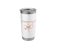 My Morning Molecule Caffeine Chemistry Coffee Meme Stainless Steel Insulated Tumbler