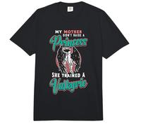 My Mother Didn't Raise A Princess Norse Mythology Valkyries Comfort Colors Adult Heavyweight T-Shirt
