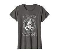My Mother Has No Princess Funny Valkyrie Viking T-Shirt, Women, Asphalt Grey, X-Large