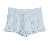 My Mum Made It Women's Lace Knit Shorts Bluewish