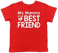 My Mummy is My Best Friend Cute Childrens Kids Short Sleeve T-Shirt Red