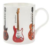My Music Gifts Leonardo Collection Boxed Bone China Classic Guitar Mug,White
