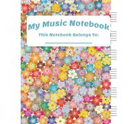 My Music Notebook: Blank Sheet Music Notebook for Kids | Wide 6 Staff Per Page | 100 Pages | 8.5x11 Inches