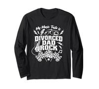 My Music Taste is Divorced Dad Rock Funny Music Long Sleeve T-Shirt