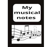 My musical notes: Blank staff paper