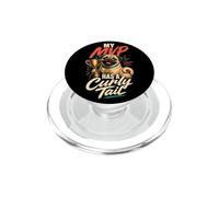 My MVP Has a Curly Tail Pug Lover PopSockets PopGrip for MagSafe