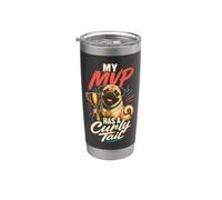 My MVP Has a Curly Tail Pug Lover Stainless Steel Insulated Tumbler