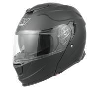 MY MYTH 935 Modular Flip-Up Full-Face Motorcycle Helmet, ECE 22.06 Certified, Dual Clear Visor, Unisex, Matte Black, Size L