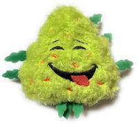 My Name is Bud, Funny Squeaky Weed Dog Toy, Cute Stuffed Parody Pot Nug, Cool Plush 420 Novelty Gift for Pets & Their Owners, Sized for Puppies & Small, Medium & Large Breeds, For Fetch & a Photo Prop