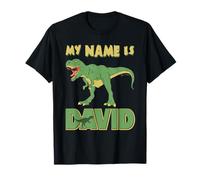 My Name is David Personalised Dinosaur First Name T-Shirt