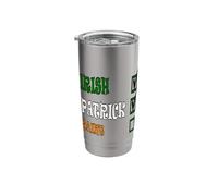 My Names Patrick and I'm Irish Paddys Day Fun Checklist Stainless Steel Insulated Tumbler