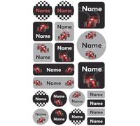 My Nametags® 21 Maxi Sticker Set to Label Big Items | No-Iron Waterproof Name Labels in Various Shapes & Sizes | Fun Large Stickers for School, Nursery & Kindergarten (282. F1)