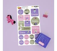 My Nametags® 21 Maxi Sticker Set to Label Big Items | No-Iron Waterproof Name Labels in Various Shapes & Sizes | Fun Large Stickers for School, Nursery & Kindergarten | Fairy Label Set