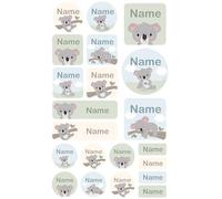 My Nametags® 21 Maxi Sticker Set to Label Big Items | No-Iron Waterproof Name Labels in Various Shapes & Sizes | Fun Large Stickers for School, Nursery & Kindergarten (111. Koala)