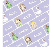 My Nametags® 56 Iron On Name Labels for Clothes | Waterproof & Washable Name Tags for Clothes & School Uniforms | Clothing Labels for Kids, School, Nursery, Kindergarten & Care Homes - Princess