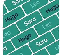 My Nametags® Award-Winning Name Stickers for Clothes & Items | 56 No-Iron, Washable Stick-On Tags for Babies, Kids & Adults (Dark Petrol)