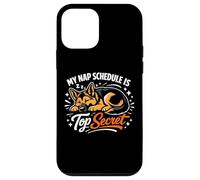 My Nap Schedule Is Top Secret: Funny German Shepherd Case for iPhone 12 mini