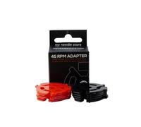 My Needle Store [SA-10] 45 Record Adapter, 10 Pack (5 Red, 5 Black) for 45 RPM Records, Compatible with Record Players and Turntables; Perfect for 7" Vinyl
