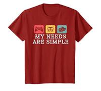 My Needs Are Simple - Cat Loving Video Gamer Gaming T-Shirt