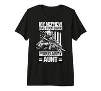 My Nephew HAS Your Back Proud Military Aunt Premium T-Shirt