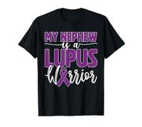 My Nephew is A Lupus Warrior Family Support Mama Purple Ribb T-Shirt