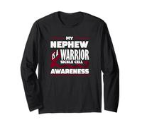 My Nephew is A Warrior Sickle Cell Awareness Long Sleeve T-Shirt