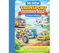 MY NEW TRANSPORT COLOURING BOOK: Fun transportation scenes with illusion-inspired patterns