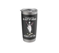 My Nice Button is Out of Order Cats Funny Sarcastic Cat Stainless Steel Insulated Tumbler