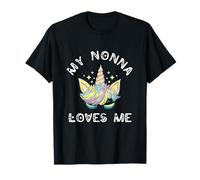 My Nonna Loves Me Italian Grandmother Unicorn Grandma T-Shirt
