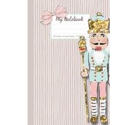 My Notebook, 100 Pages 6"x9" Dot Grid Paper Notebook, Christmas Aesthetic Notebook, Pastel Christmas Notebook