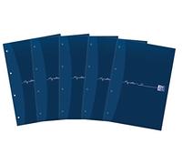 My Notes A4 Card Cover Headbound Refill Pad Ruled with Margin 160 Page, 5 Refill Pads