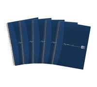 My Notes A4 Card Cover Wirebound Notebook Ruled with Margin and Perforated 10...