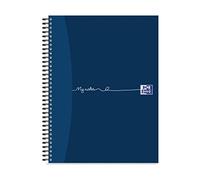 My Notes A4+ Card Cover Wirebound Notebook Ruled with Margin and Perforated 160 Page, 3 Notebooks