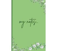 'My Notes...' Green Floral Notebook