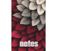 My Notes - Notizbuch A5 kariert und liniert - Federdesign in Rot und Schwarz: A5 | Kariert und liniert | 120 Seiten | Softcover | Journal, Schreibheft, Tagebuch, Planer, Notizheft