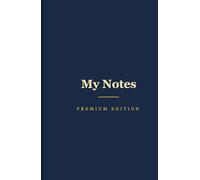My Notes: Premium Ruled Journal: Modern Cobalt & Neon Orange Hardcover | 200 Numbered Ruled Pages with Date Header | Premium Archive Quality